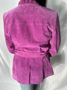 Groovy Purple Leather Coat