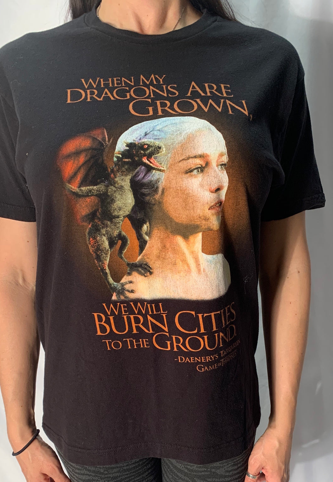 Game Of Thrones Daenerys Targaryen and Dragon Tee